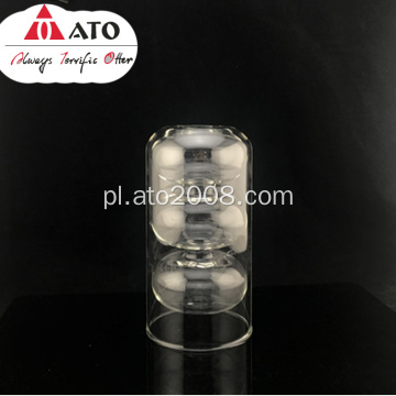 Przezroczysty wazon szklany podwójny szklany szklany szklany wazon